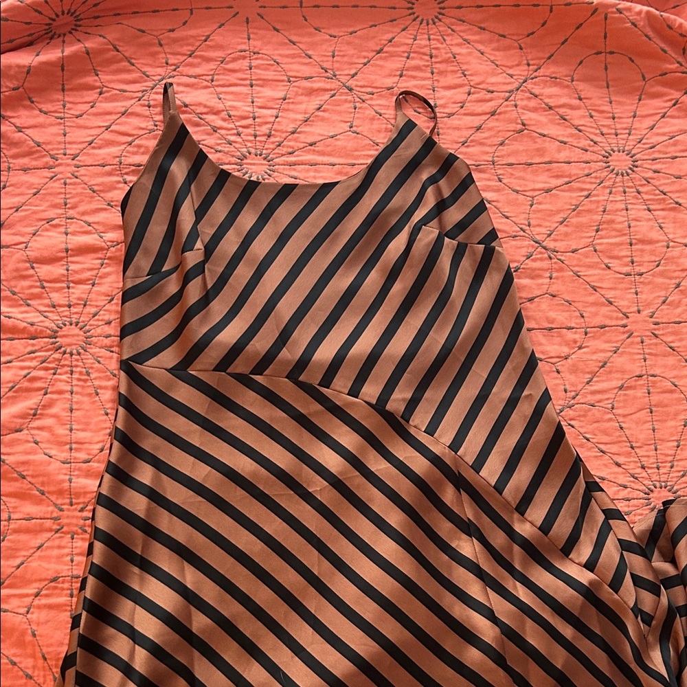 A New Day Black and Brown Striped Garment